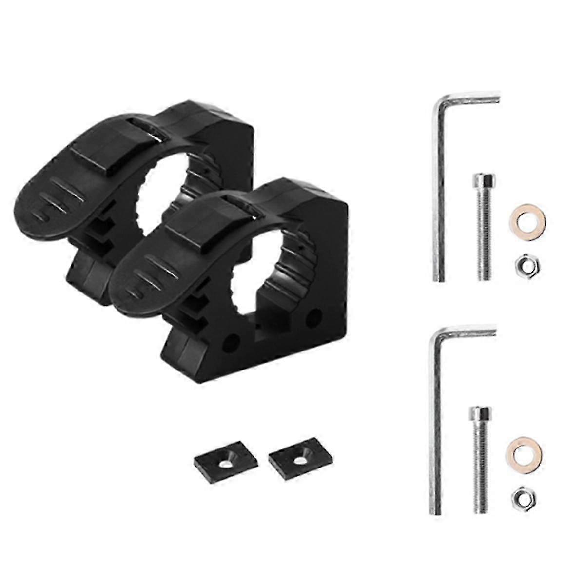 Pinces en caoutchouc Support à dégagement rapide pour outils de véhicule tout-terrain UTV, diamètre universel de 1-1/7 pouce à 1-3/7 pouce - Ensemble de 2 pièces