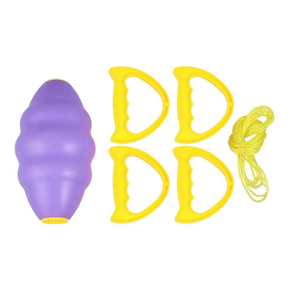 Hand Draw Balls Double Set for Children Hand Draw Balls Purple Abs Material for Puller 1 Set