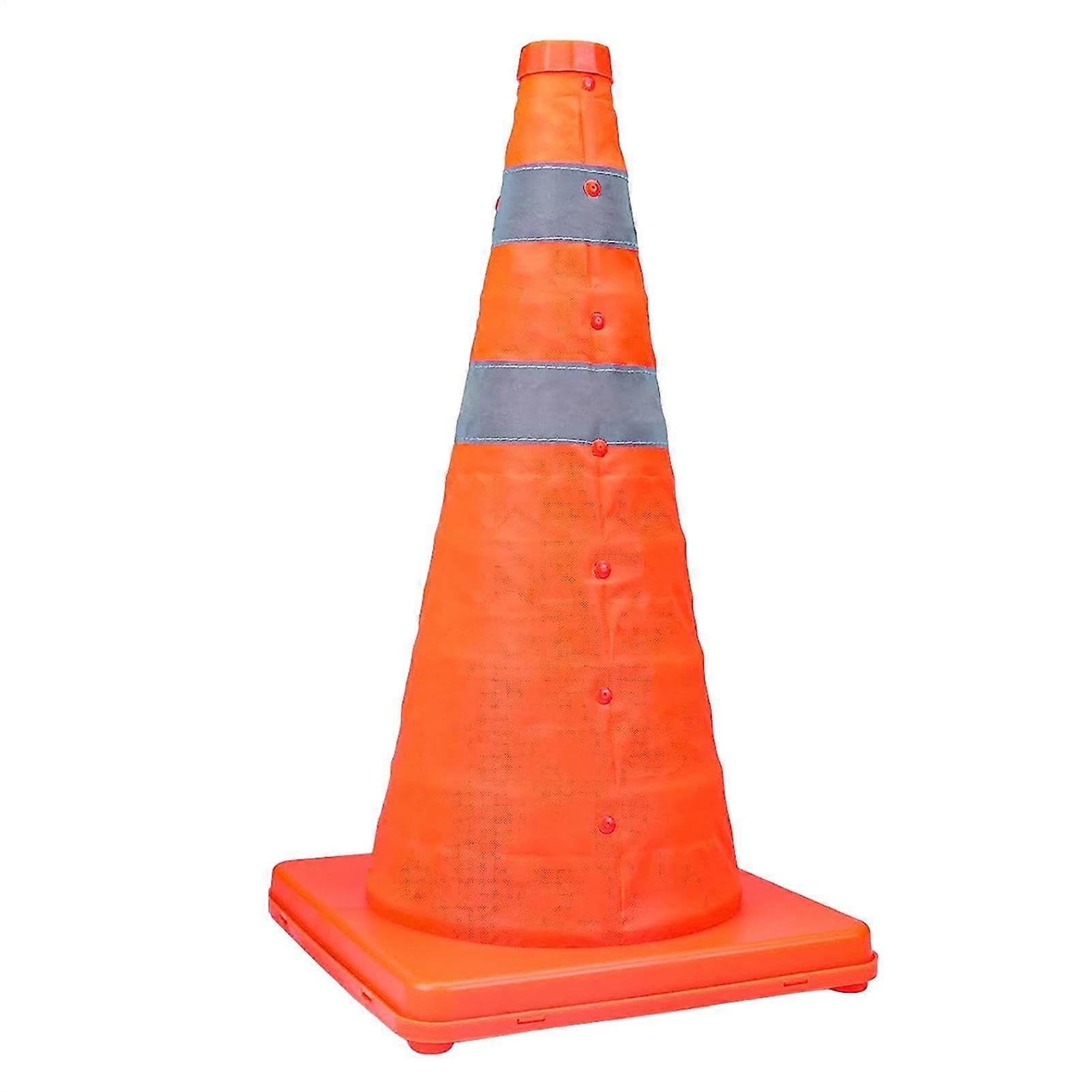 Traffic Cones Visibility PVC 28 Inch With Reflective Collars, Weather Resistant, Water And Dust Resistant, Orange