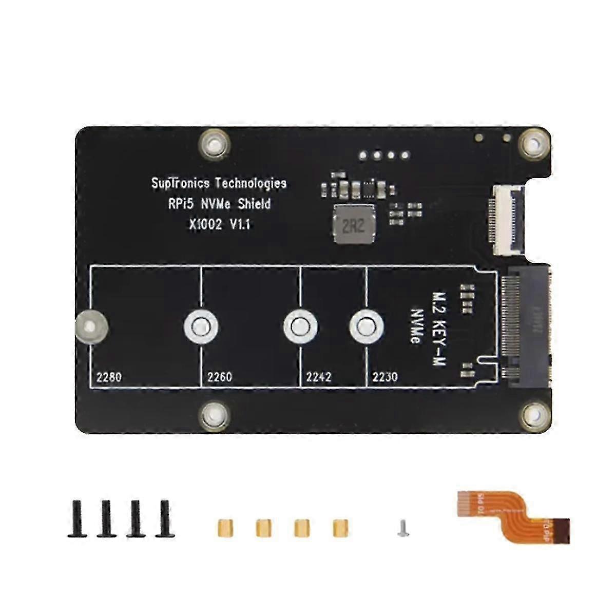 X1002 for 5 PCIe to M.2 NVMe SSD Expansion Board for 2280 2260 2242 2230 NVME SSD