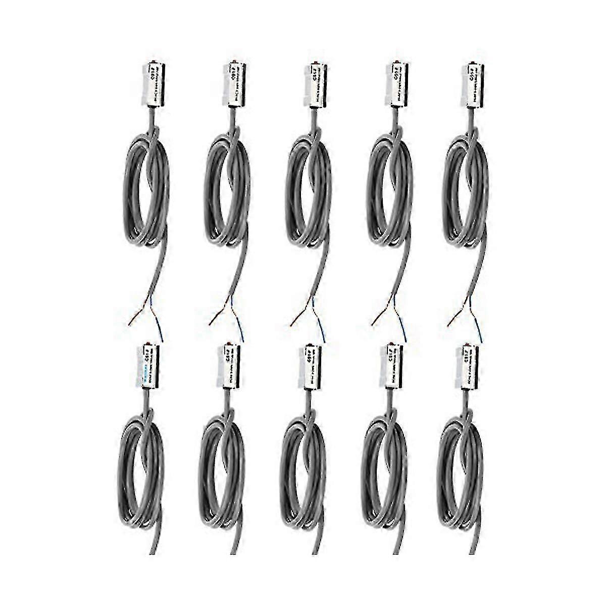 10pcs Air Cylinder Magnetic Sensor Switch, Cs1-f Dc/ac 5-240v Adaptable For Sc/si/su/mi/ Type Pneum