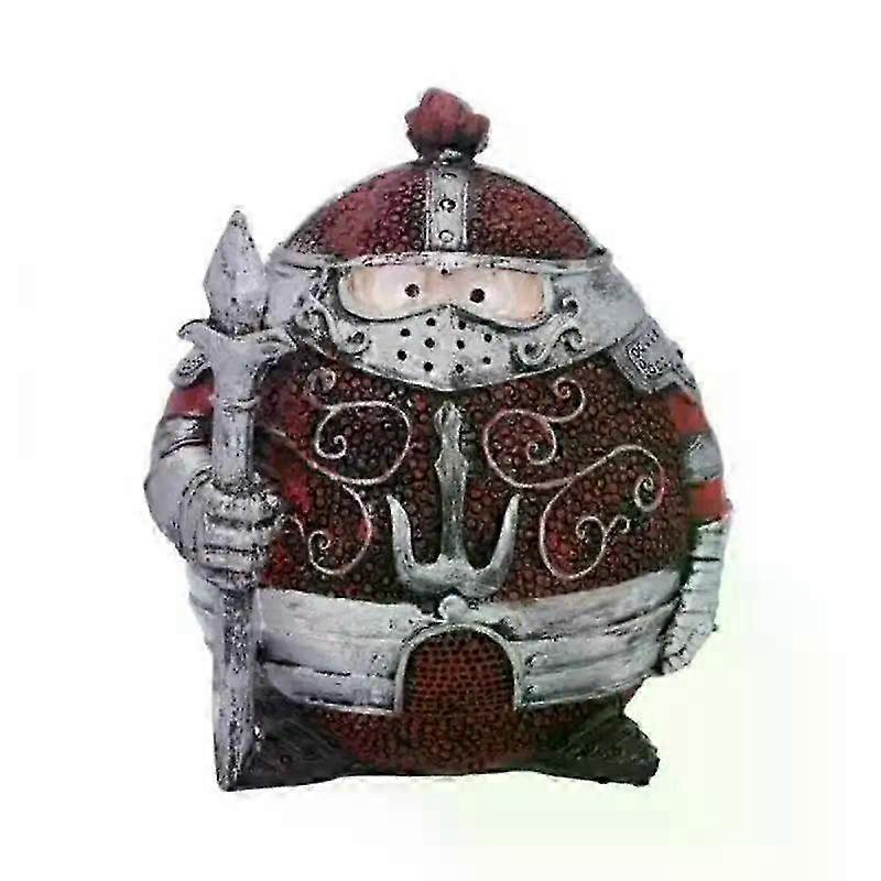 Christmas Decorative Resin Imperial Knight Soldiers: Handcrafted Medieval Craft with Creative Cartoon Ornament