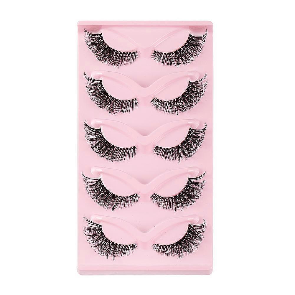3D False Eyelashes, Natural & Fluffy - Handmade Small Clusters for Reusable Beauty