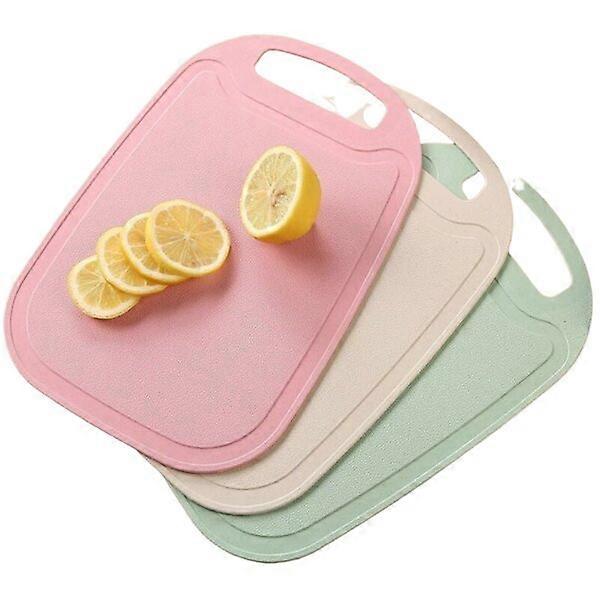Plastic cutting boards, 3-piece set, easy to clean and durable