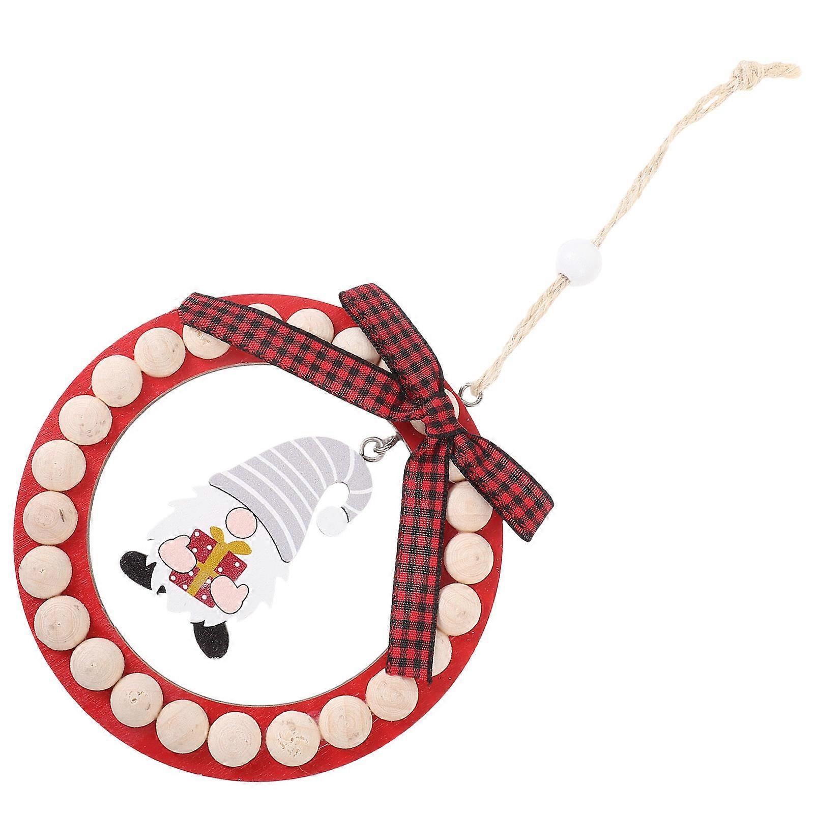 Christmas Style Ornament Round Pendant Holiday Decoration Christmas Party 11.5X11.5CM 1Pcs