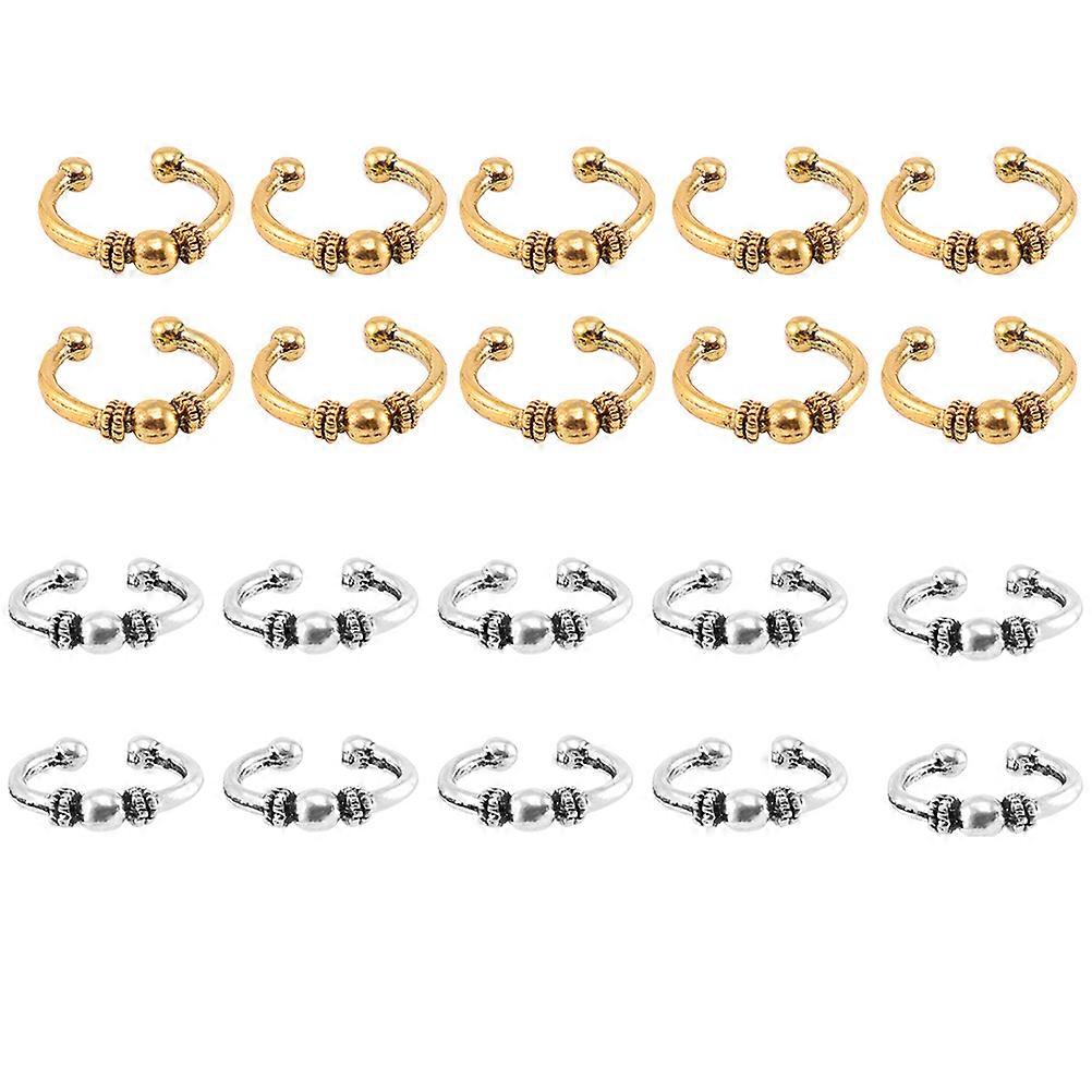 Here's a refined and professional product description for your **20pcs Hair Jewelry Braid Rings Decorations**:
**20PCS Hair Jewelry Braid Rings –