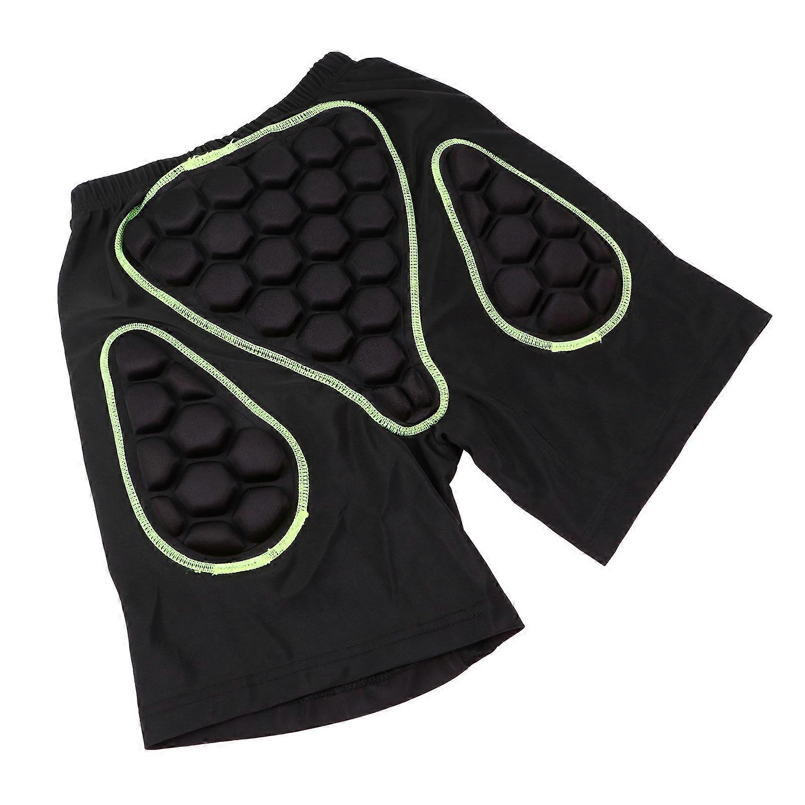 Men's 3D Protection Padded Shorts Breathable Cloth EVA for Cycling Downhill Skateboarding Skiing Black