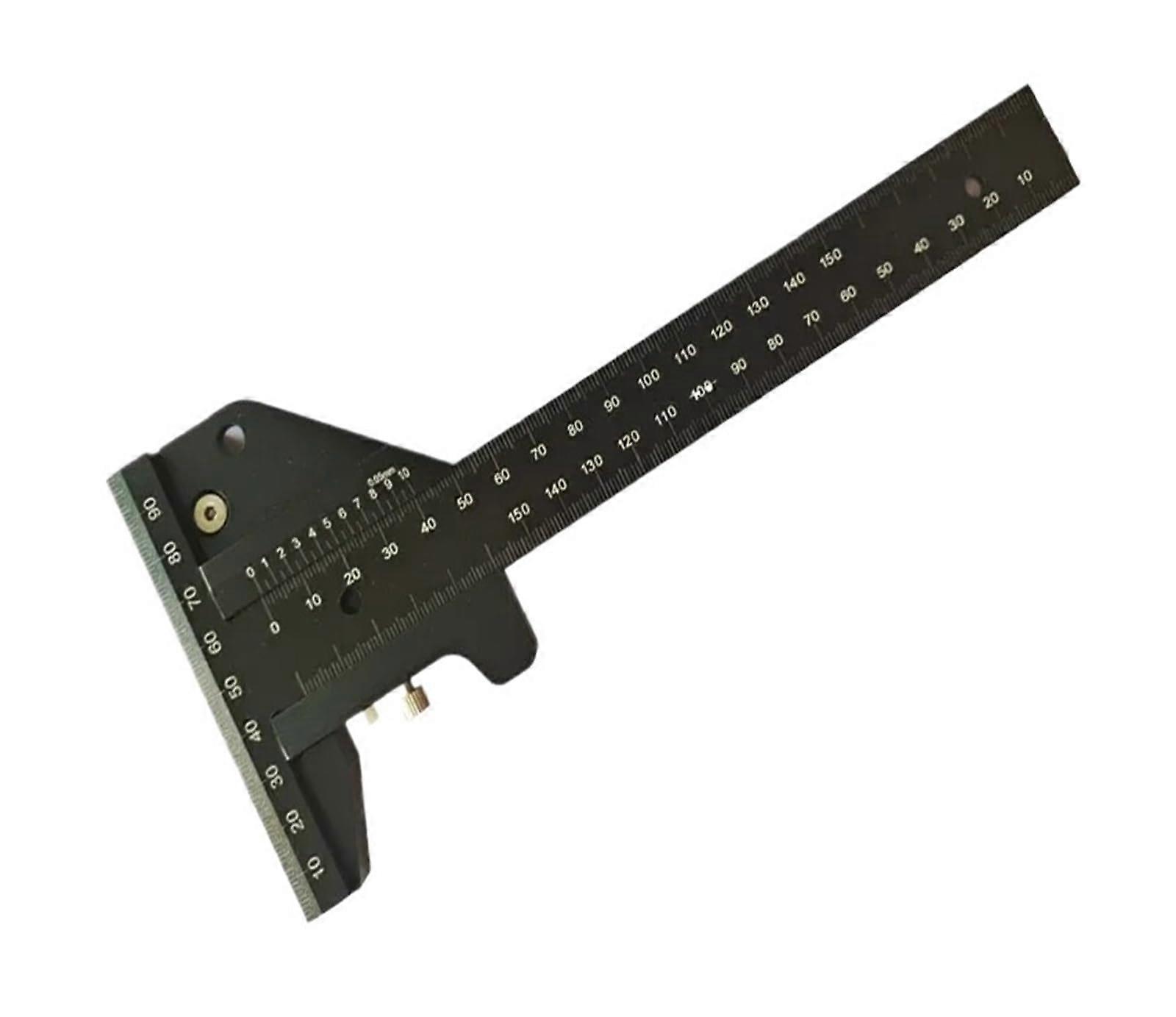 0280mm Sliding Gauge Aluminum Alloy Scribe Ruler Depth Gauge TRuler Measuring Tools
