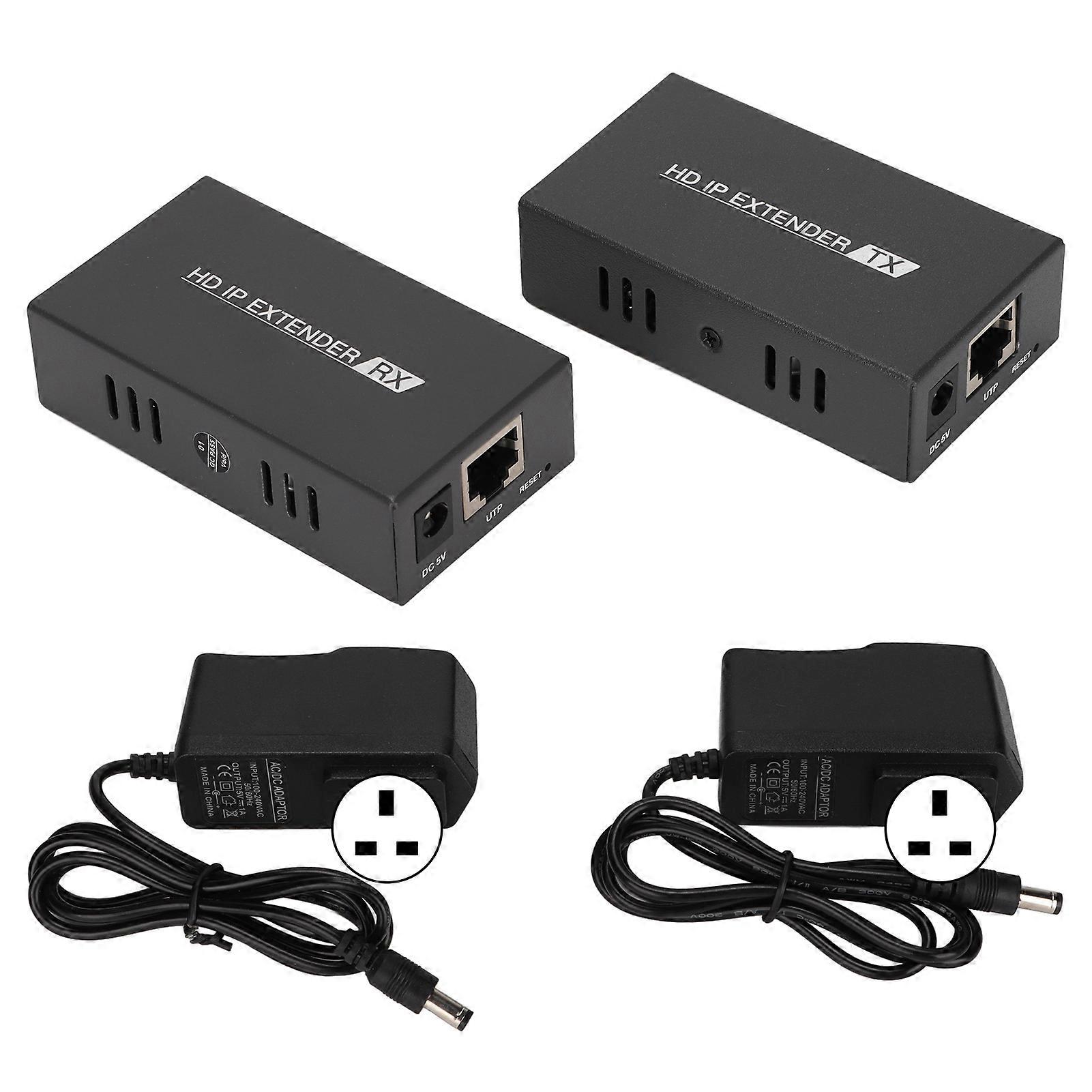 High Definition Multimedia Interface IP Extender 200m 1080P RJ45 Amplifier UK Plug