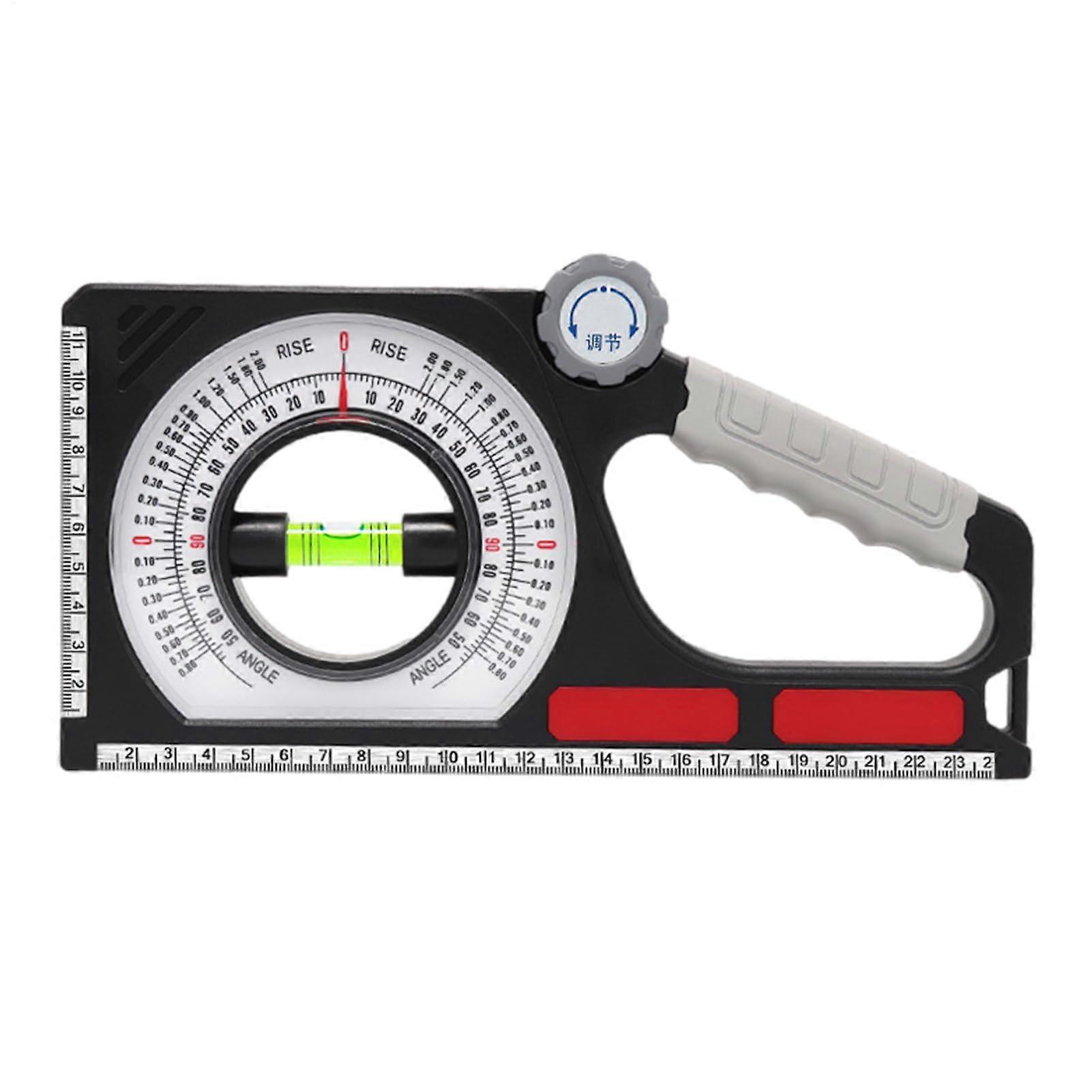 Angle Gauge Magnetic Ruler for Angle Measurement, Multipurpose Measuring Tool, Black