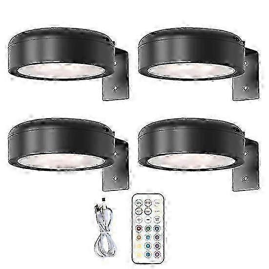 Wireless Remote-Controlled Wall Light with Dimming and 13-Color RGB Adjustment Battery-Powered Art and Picture Illumination Fixture