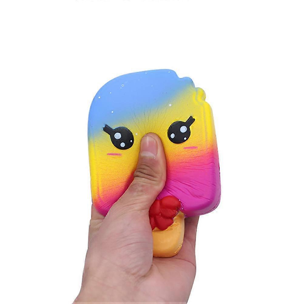 Simulation Color Ice Cream Toy Multicolor Ice Cream Soft Toy Anti Stress Toy for Kids and Adults