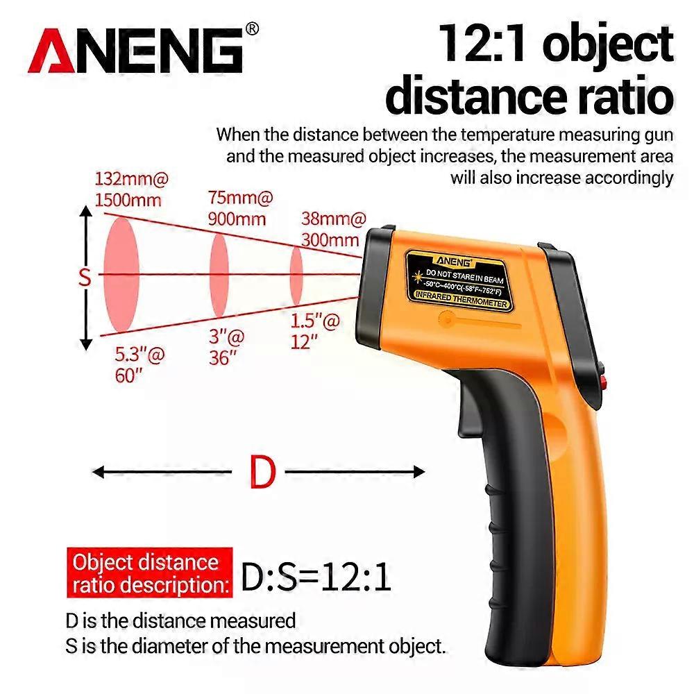 TH201 High sensitivity digital infrared measuring gun hygrometer backlight screen laser positioning non-contact temperat
