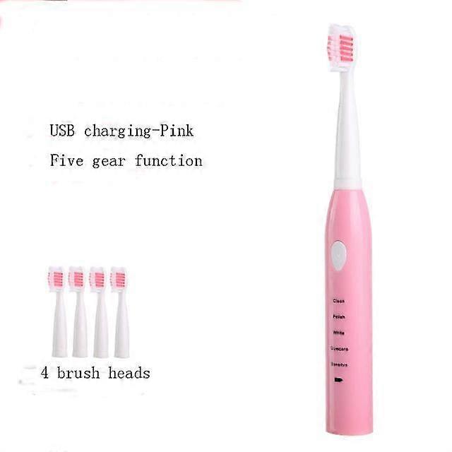 Electric Toothbrush New Rechargeable(Pink)