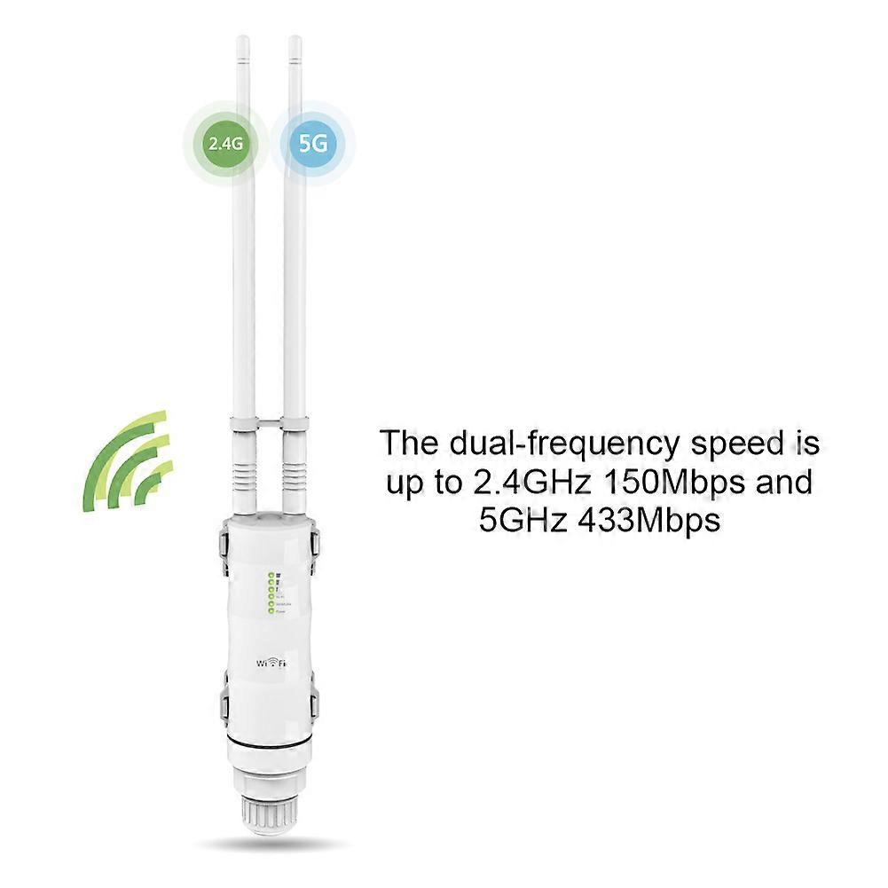 AC600 Outdoor Wifi Repeater AP Dual Band High Power Extender Adapter