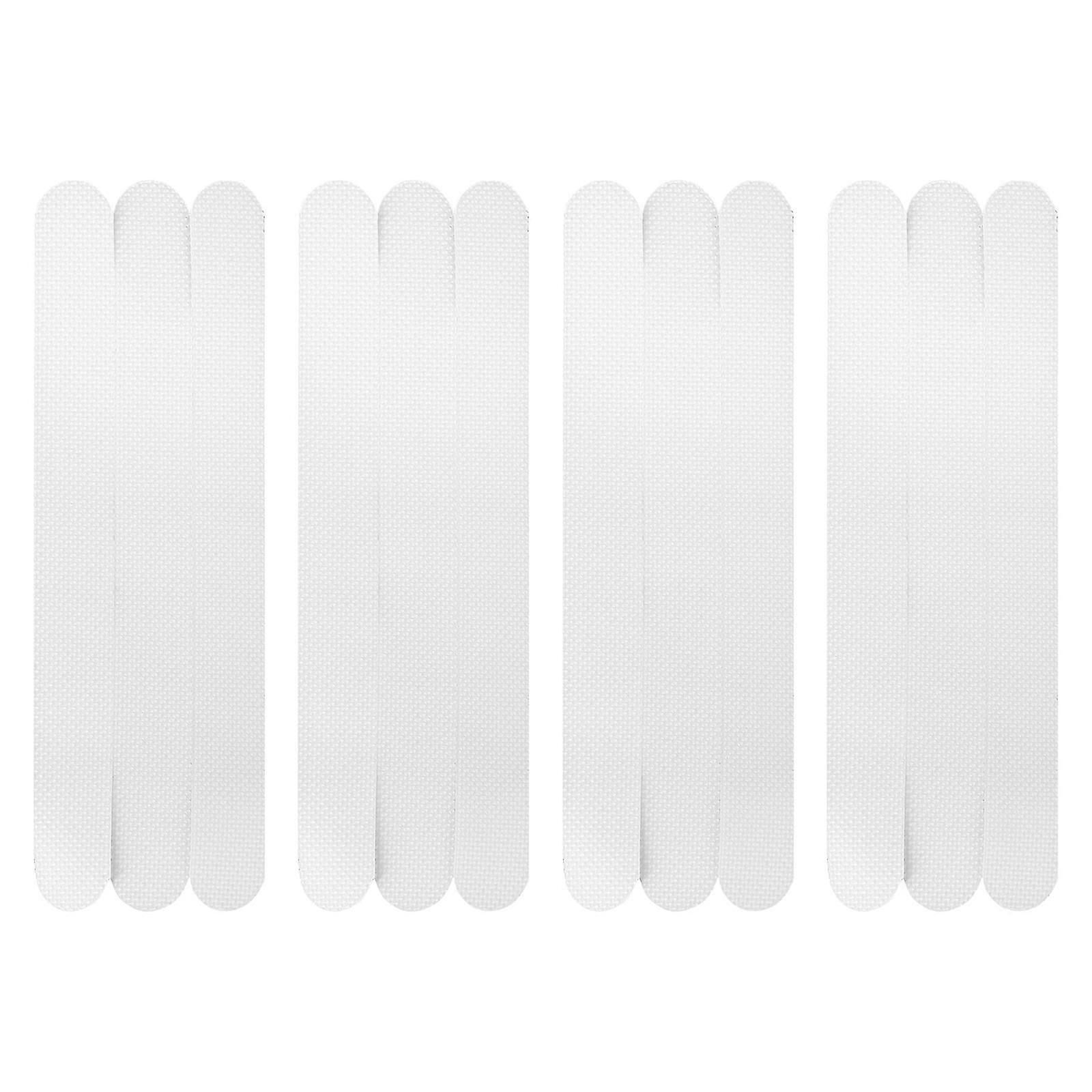 12pcs Anti-slip Strips Shower Stickers Bath Safety Strips Transparent Non Strips Stickers for Bathtubs Showers Stairs and Floors for Bathroom (2cm x 2