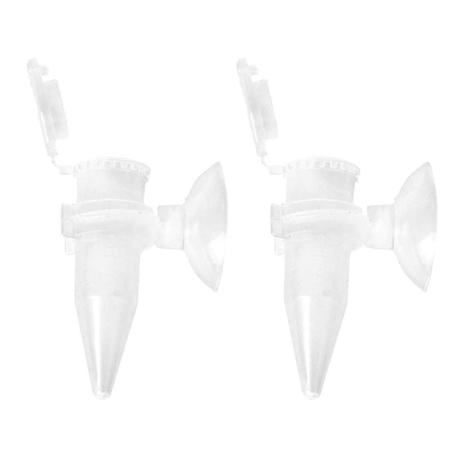 5 x 2Pcs Fish Feeder Tapered Easy Installation Plastic Fish Food Feeding Funnel Cup Tool for Aquariu