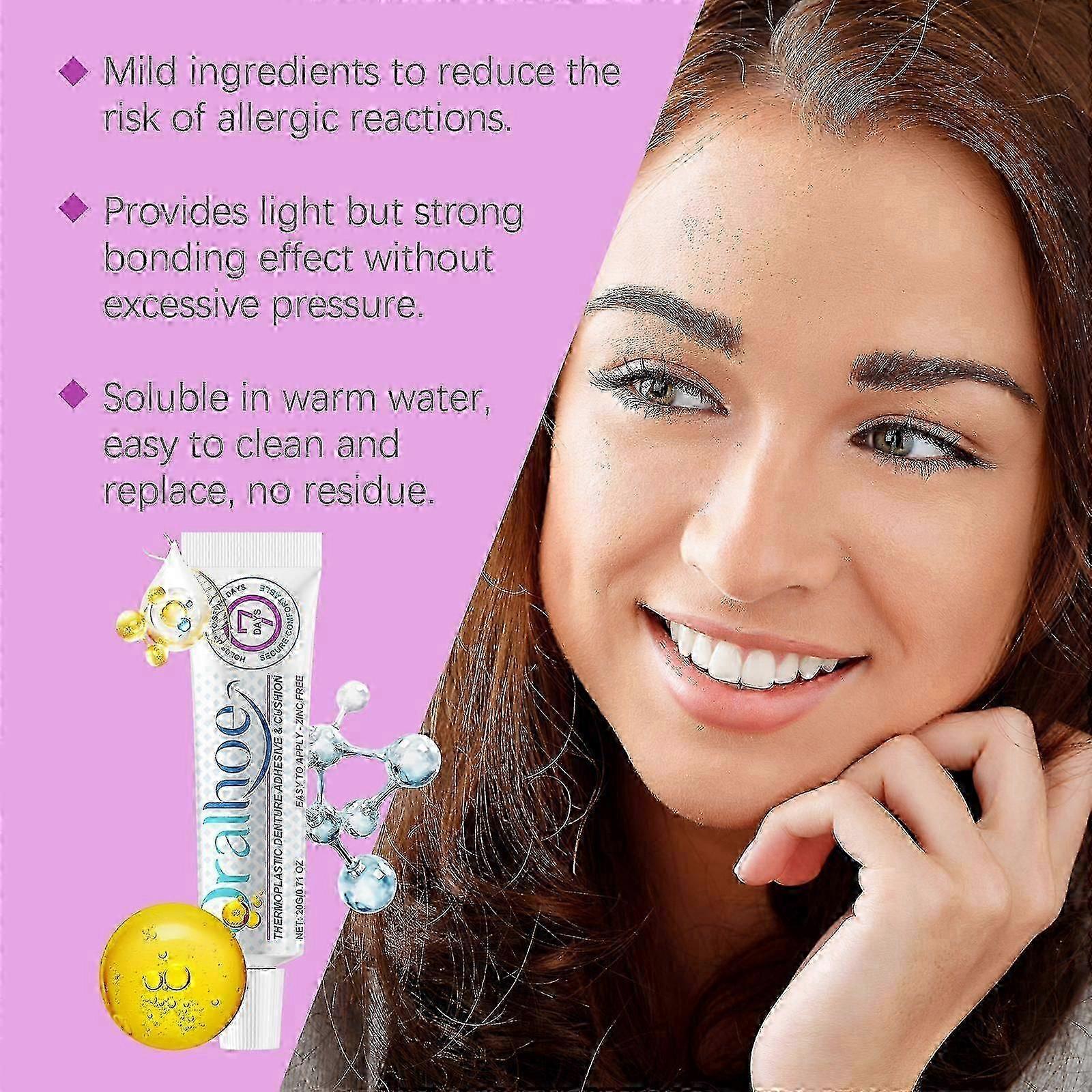 Denture Adhesive Thermoplastic Denture Adhesive Holds Dentures For Increased Comfort