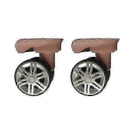 1 Pair Universal Replacement Wheels Low Noise Double-Row Large Size Trolley Case Luggage