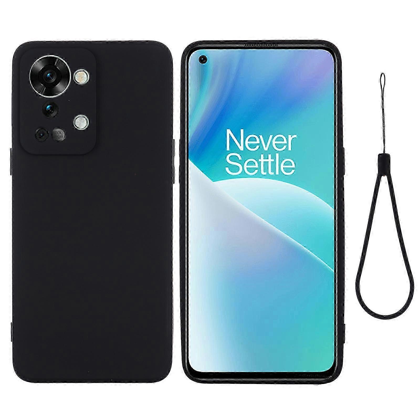 For OnePlus Nord 2T Pure Color Liquid Silicone Shockproof Phone Case