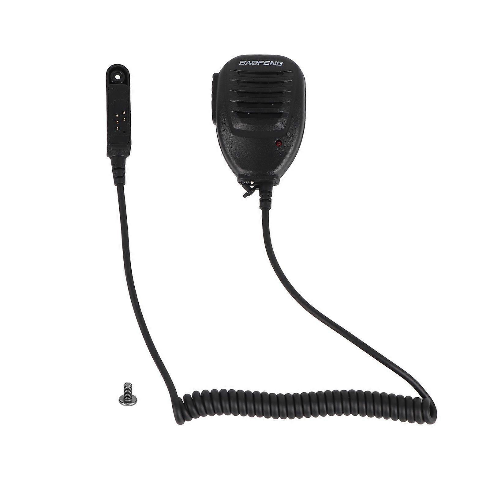 UV-9R High Anti-Impact ABS Plastic Waterproof Walkie Talkie Handheld Microphone Radio Hand Mic Accessory