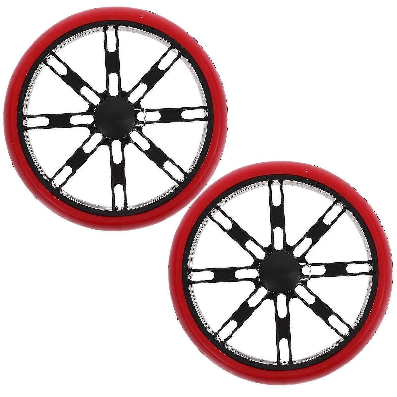 2pcs Replacement Wheels, Anti-Slip Rubber for Grocery Cart Shopping Trolley Stroller Walker