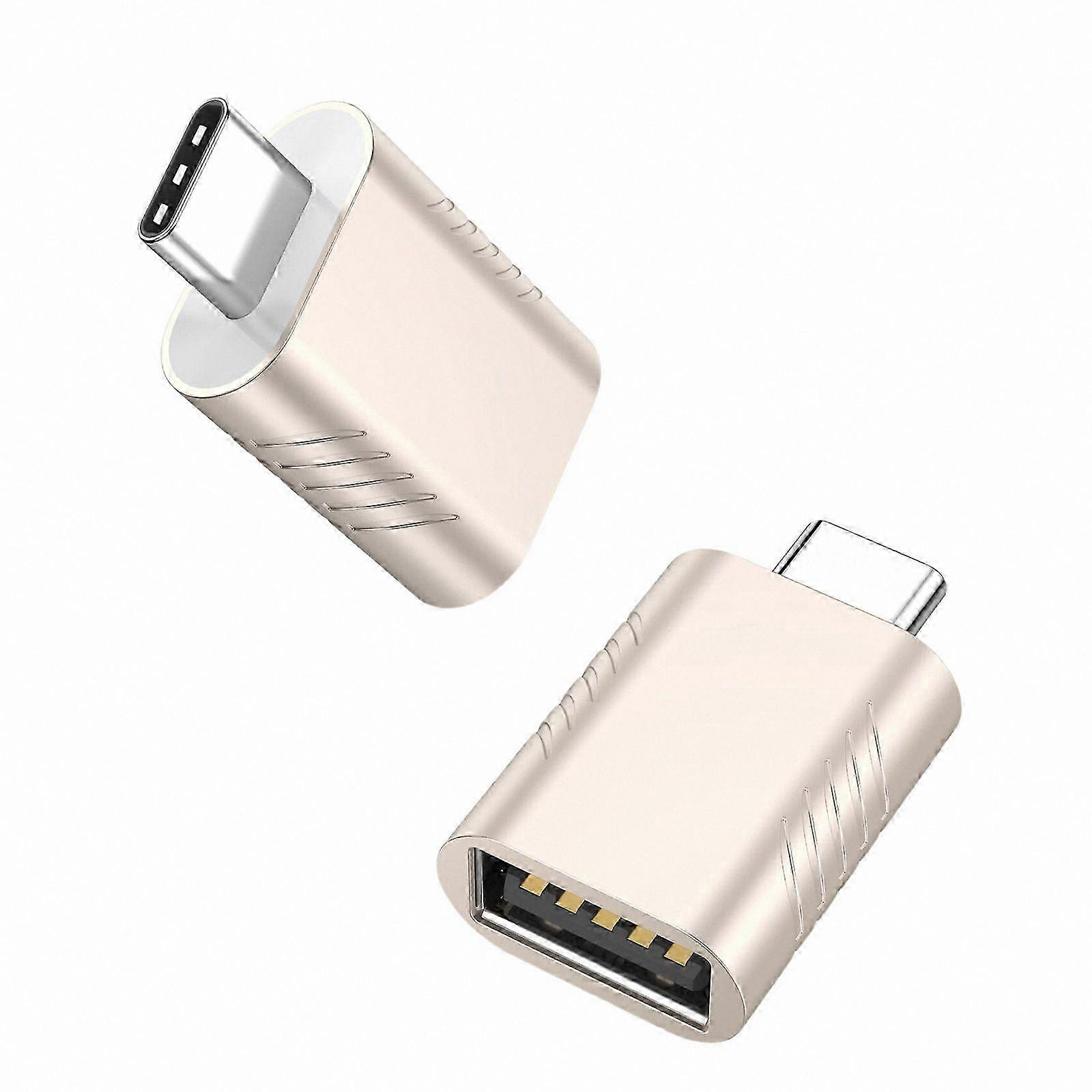 USB C to USB 3.2 Adapter, Space Silver, 10Gbps Data Transfer and Charging for Multiple Devices