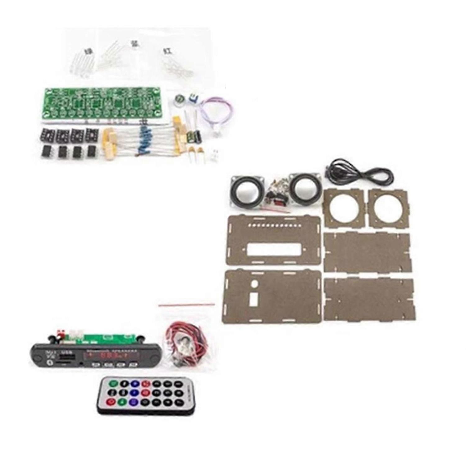DIY Bluetooth Speaker Kit with FM Radio 2x3W Speaker A
