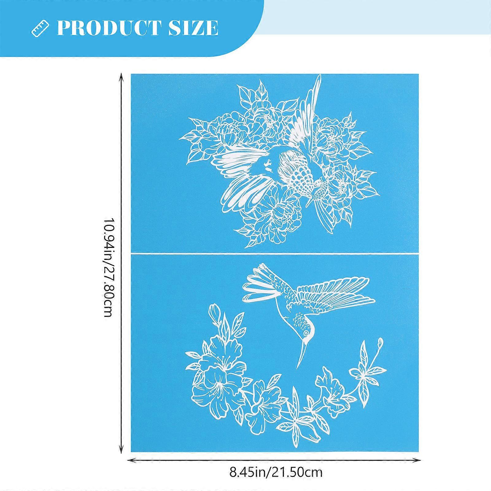 Back Adhesive Mesh Screen Stencil for Painting 1 Sheet Durable Gauze Material