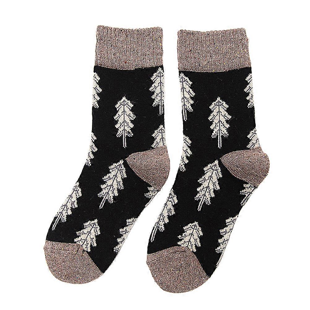 Wool Socks Fuzzy Christmas Tree Socks for Wearing Use