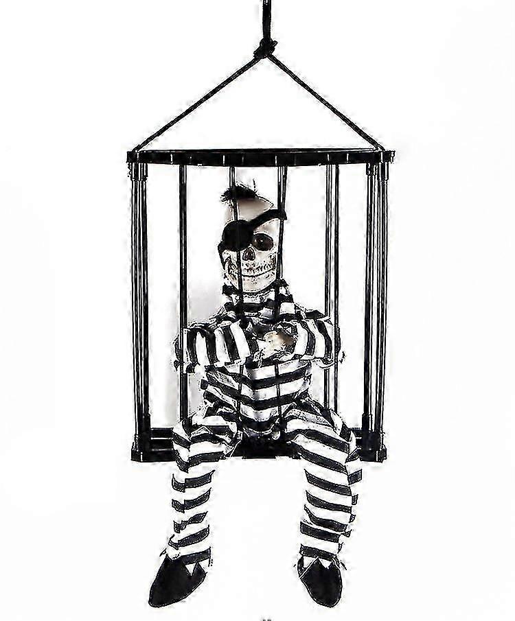 Cage Ghost Halloween Decoration Haunted House Props Glowing Ghost Scream Horror Props