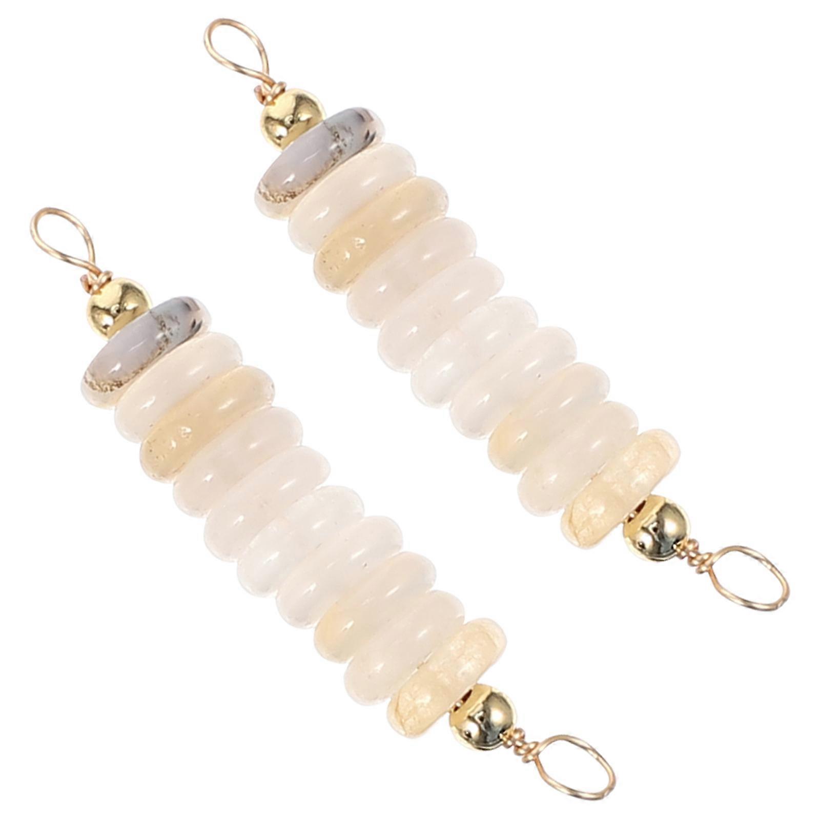 Spacer Beads Strings Natural Stone for Bracelet Necklace Making 4Pcs