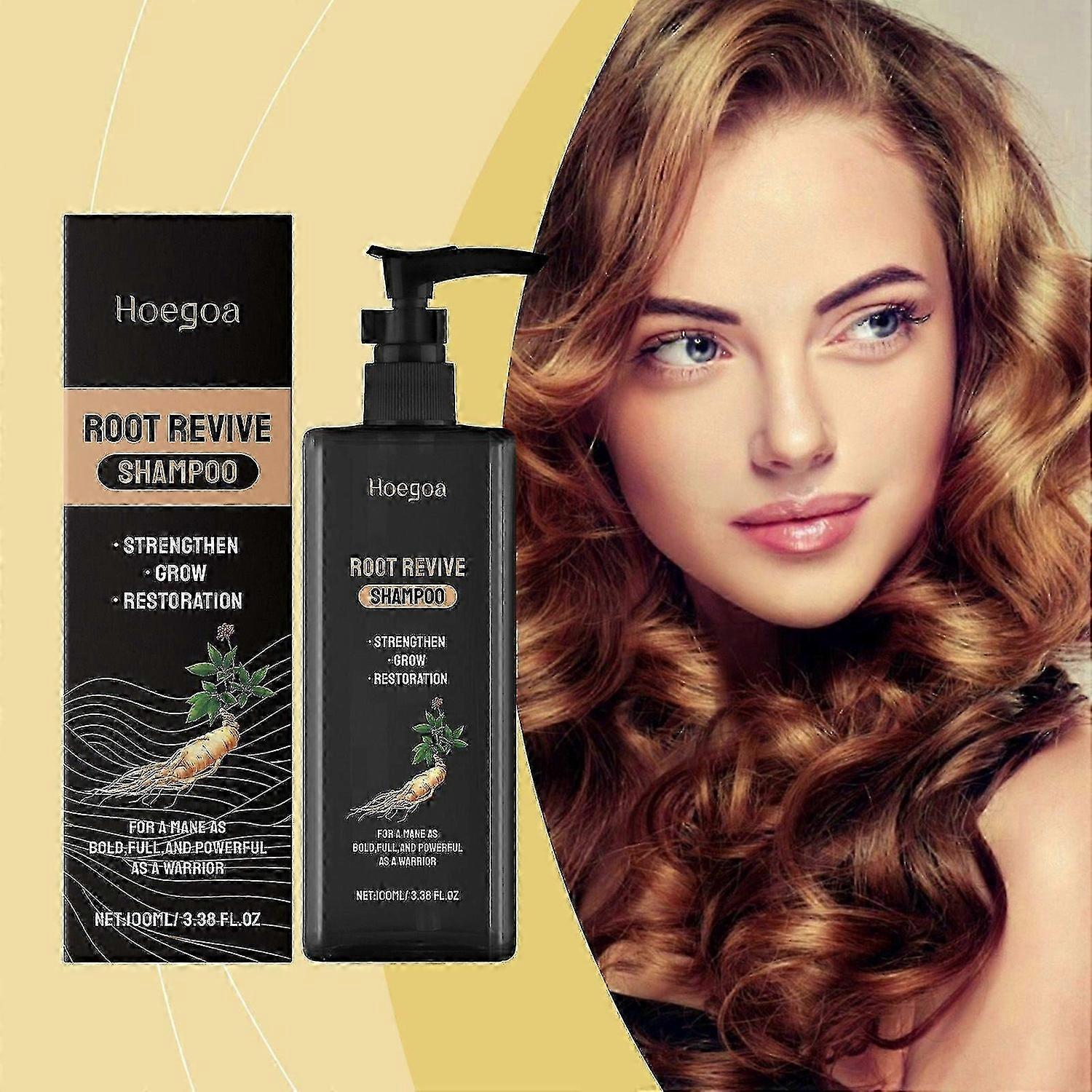Shampooing activateur de racines, shampooing Root Revive, shampooing anti-chute de cheveux 100 ml, shampooing activateur de racines, shampooing naturel pour la repousse des cheveux