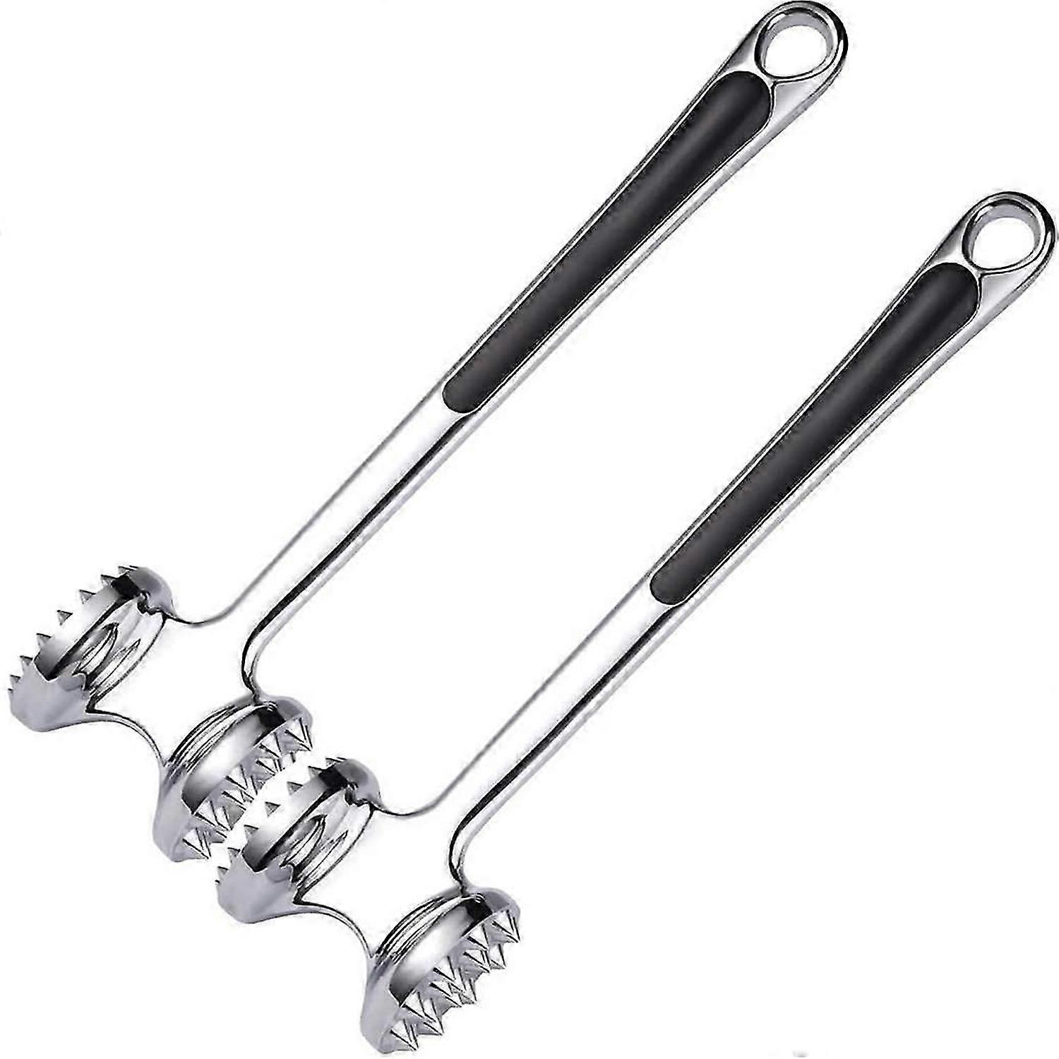2 Pcs Dual-Sided Meat Tenderizer, Beef Hammer, Meat Hammer