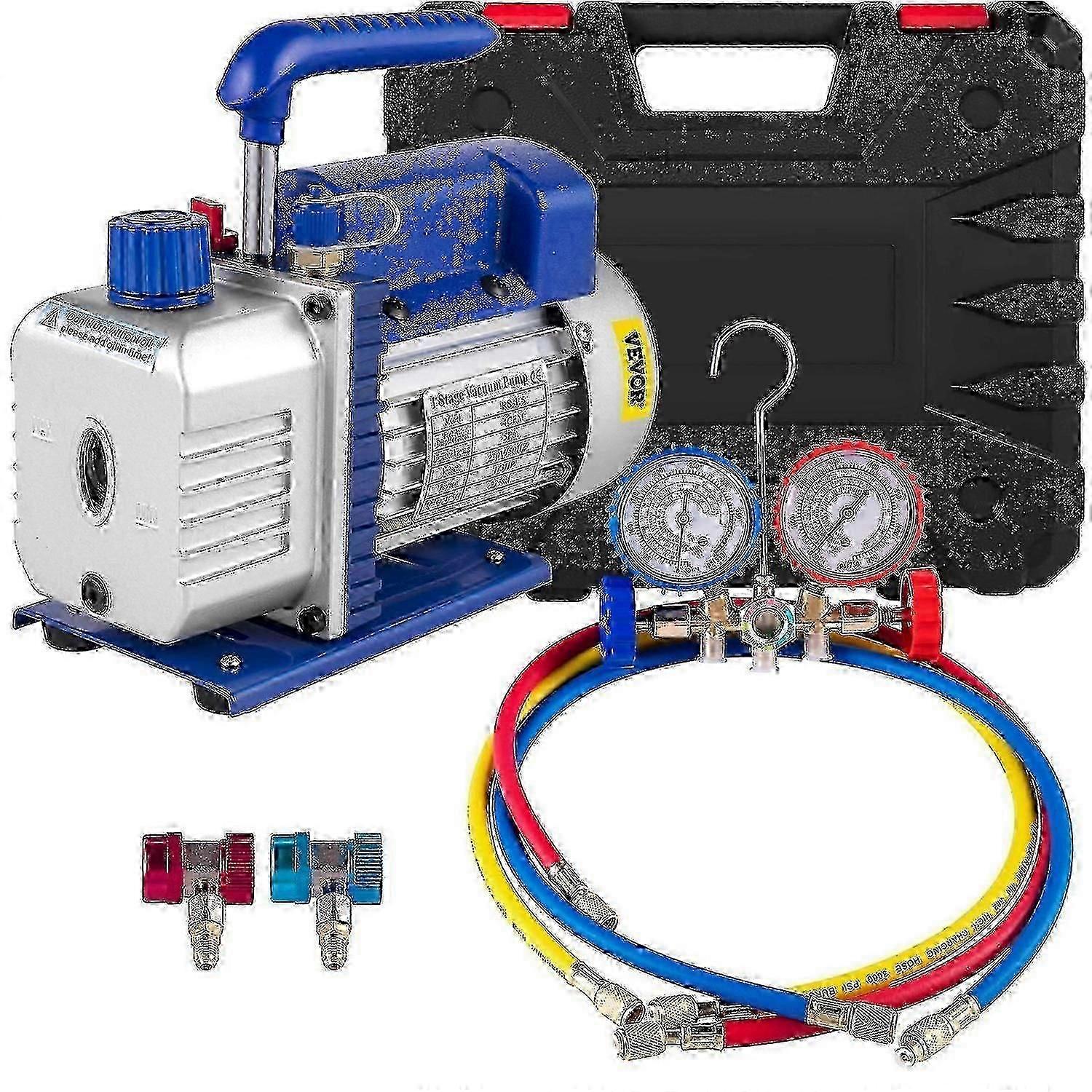 4cfm κενή αντλία Hvac R134a R502 R22 R12 1/3hp ελεγκτής πολλαπλής A/c