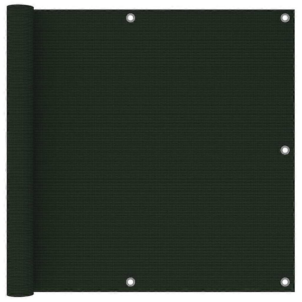 Balcony Screen Dark Green 90x500 Cm Hdpe