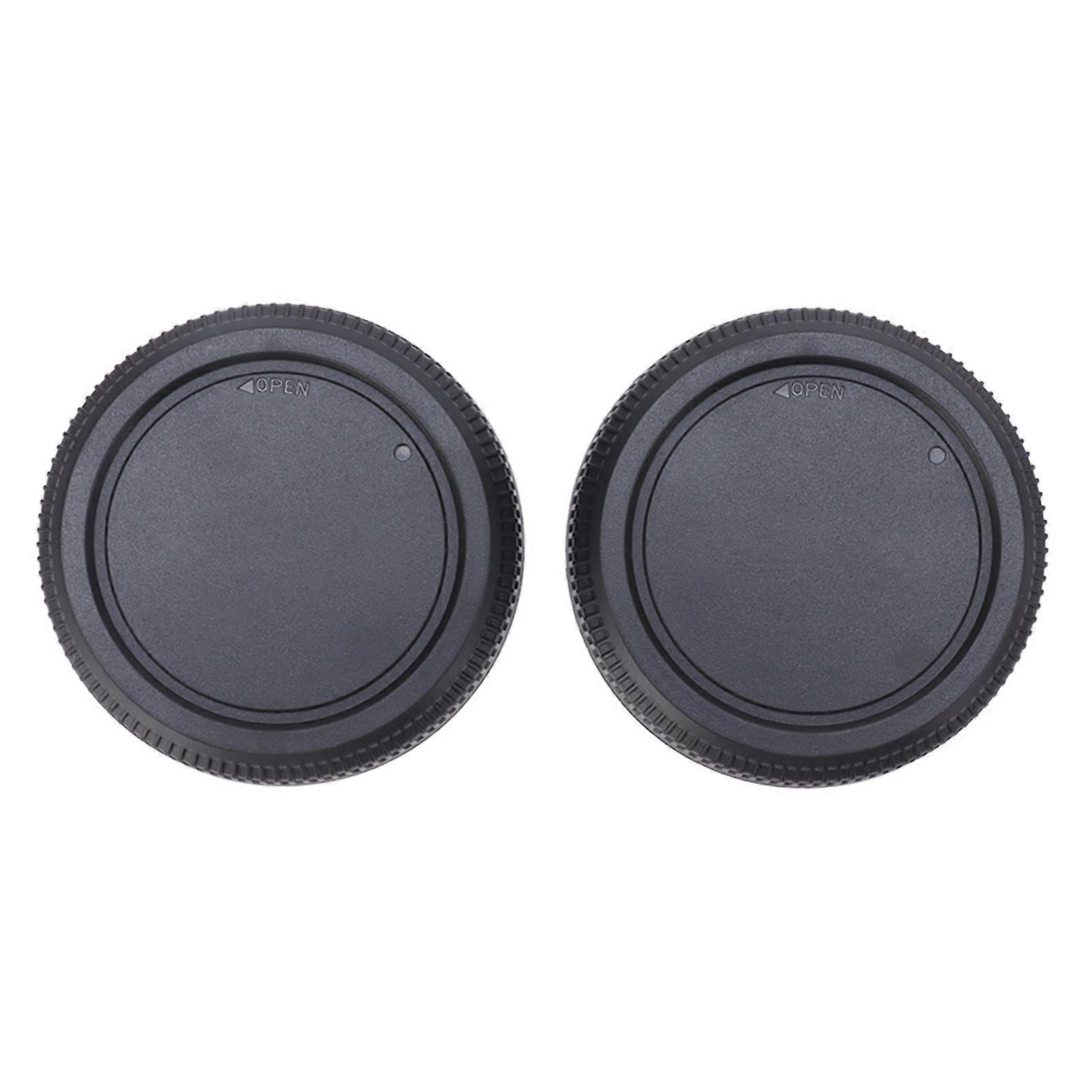 2PCS Lens Rear Caps ABS Plastic Snap On Lens Back Cover Replacement for GFX Series SLR Cameras