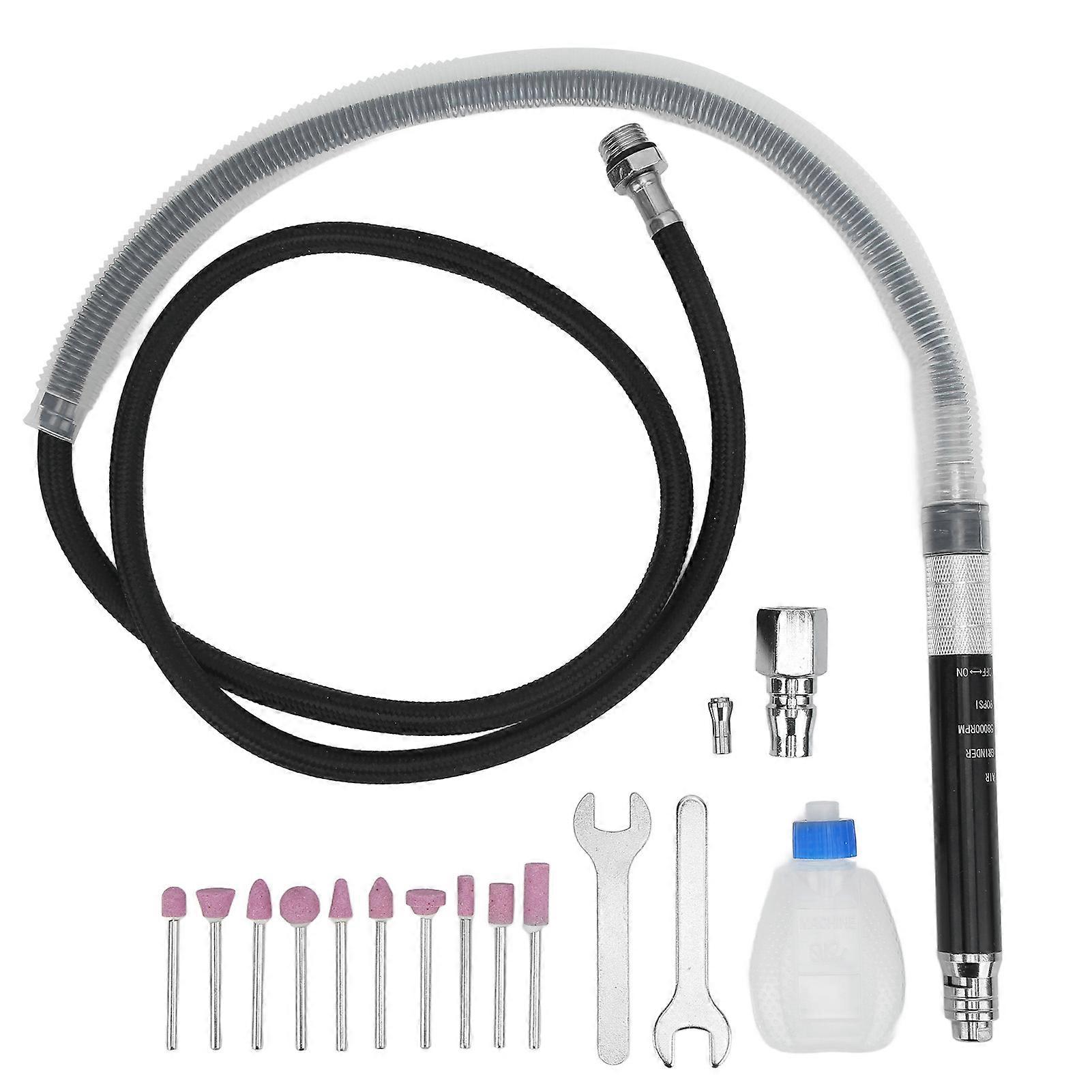 Kit de meuleuse pneumatique pour crayon, ensemble de micro-meuleuse, outil de gravure et de polissage portable