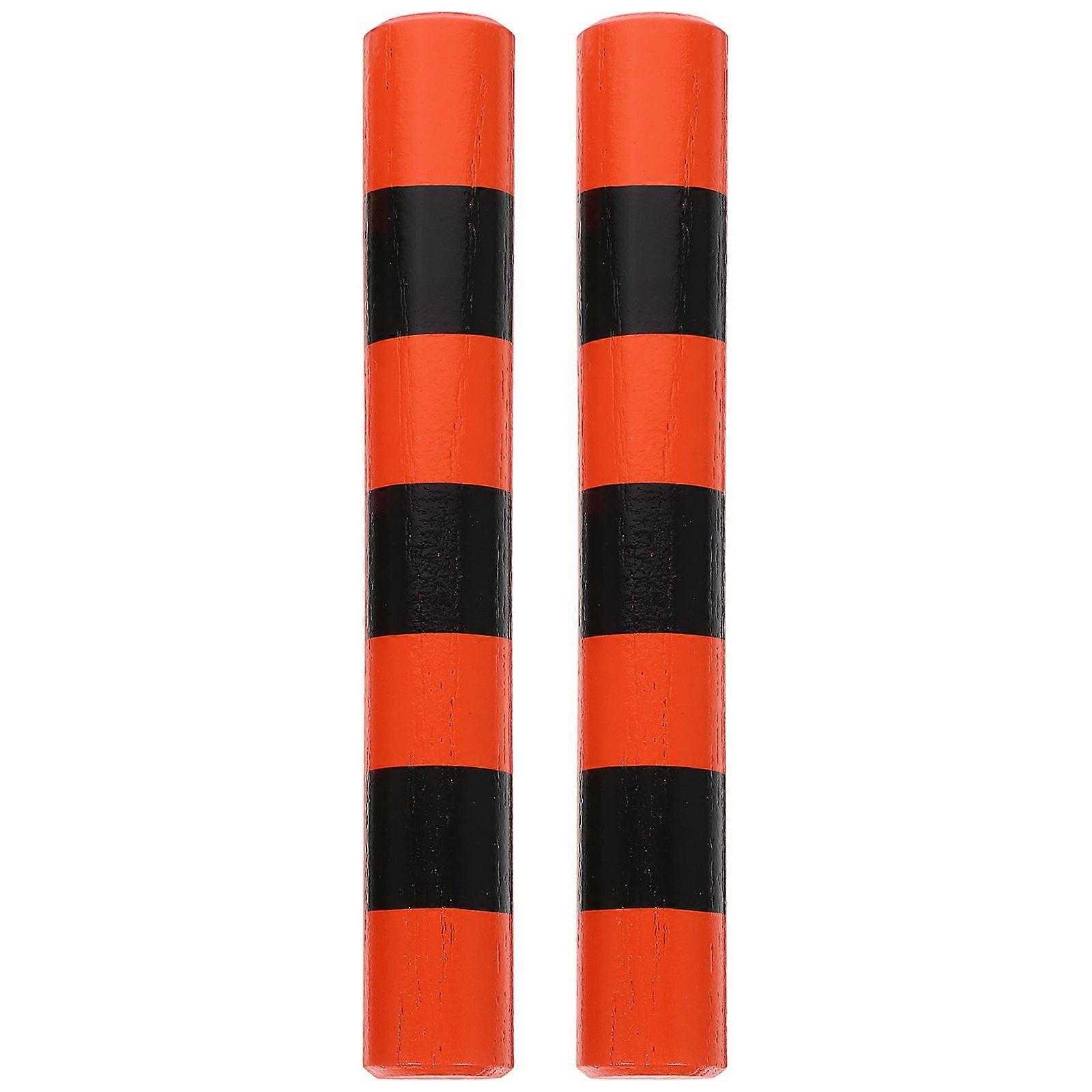 Percussion Instrument Rhythm Sticks Wooden for Kids 2Pairs Assorted Color
