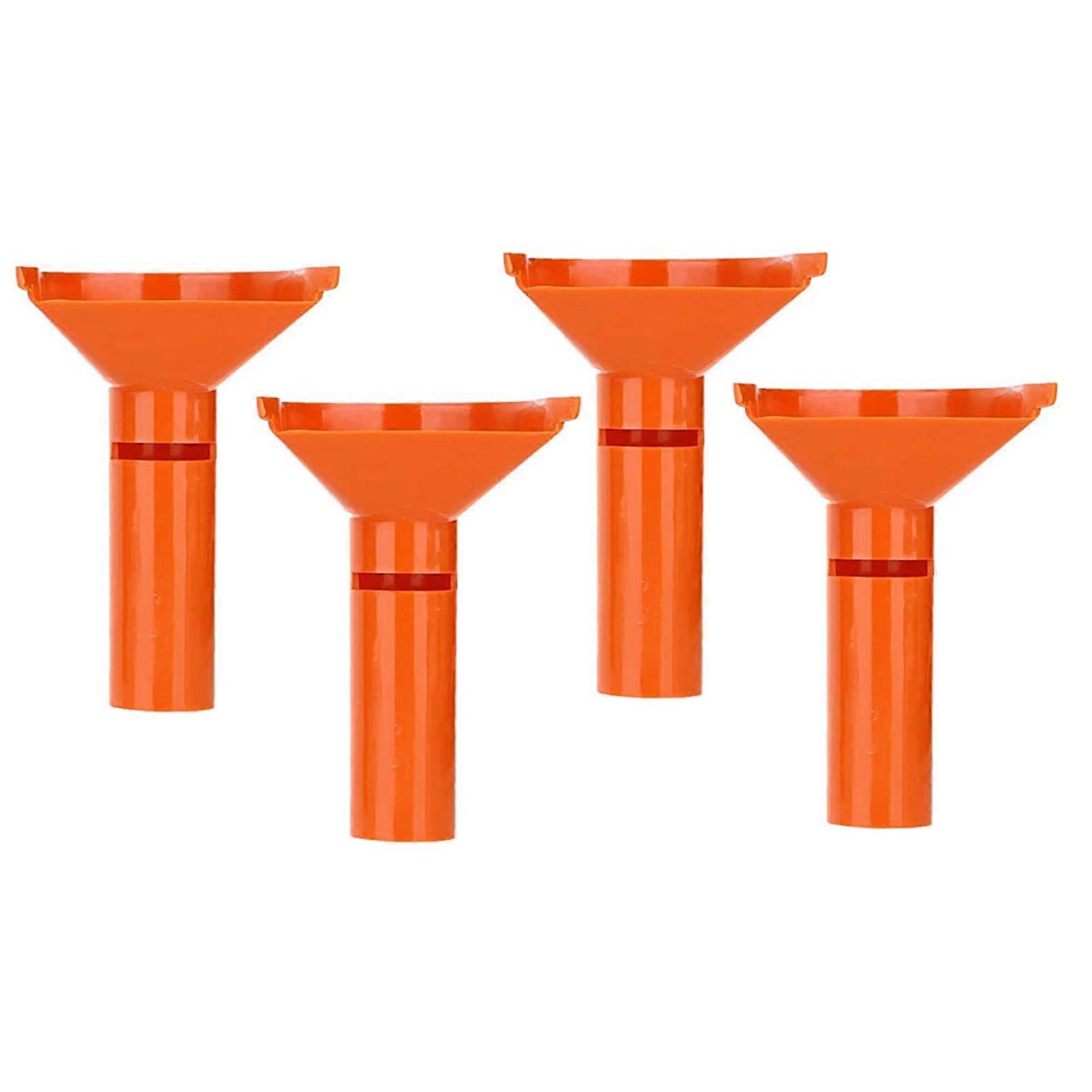 Warkul 4Pcs Coin Sorter Tubes Set Color-Coded Funnel Shaped Counting Tubes for Pennies Nickels Dimes Quarters