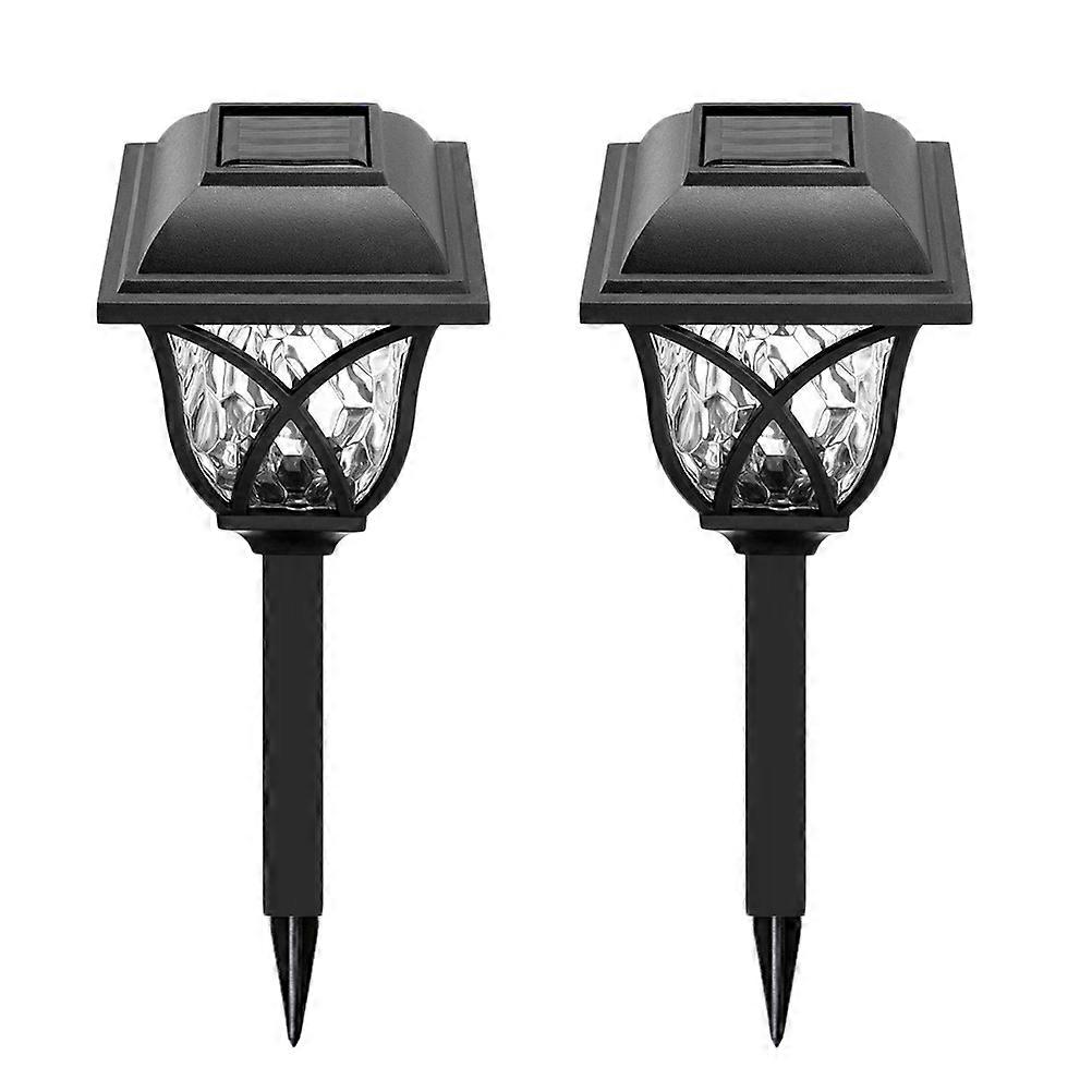 Pole Lights 2PCS Retro Style For Garden Pathways Decoration IP55 Waterproof With Ground