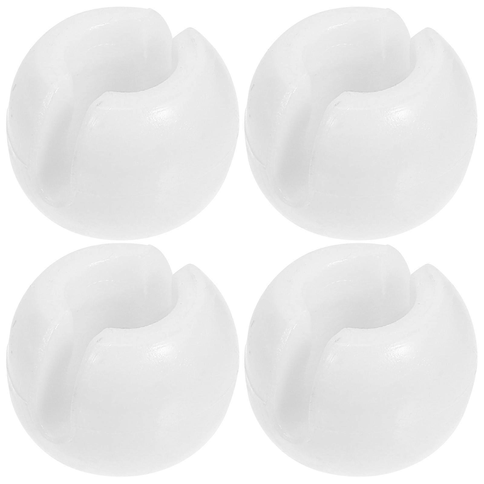 White Pom Blinds Beads Accessories Chain Stops for Blinds 75Pcs