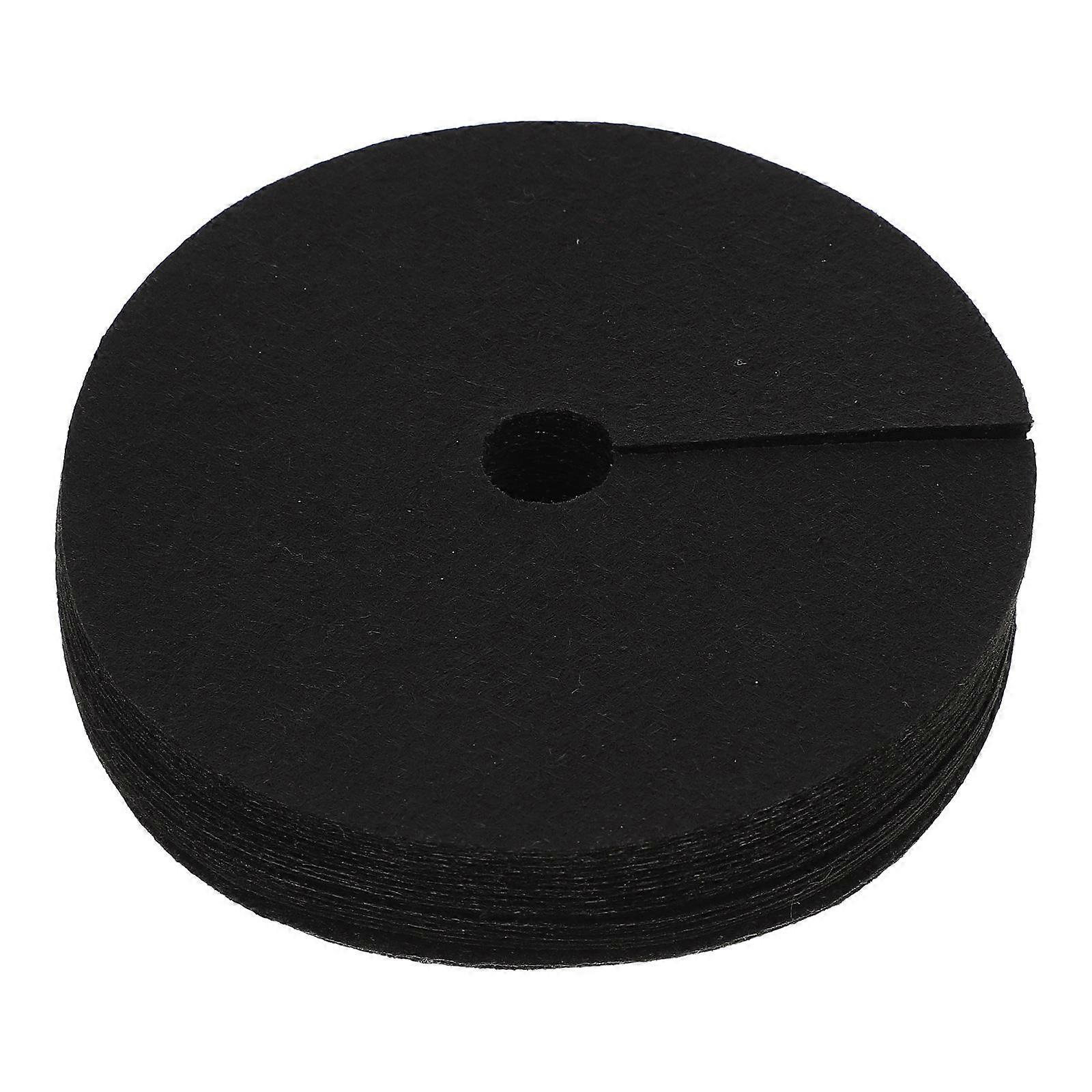 Black Round Anti Grass Fabric for Tree Protection 100Pcs Non-Woven Cloth
