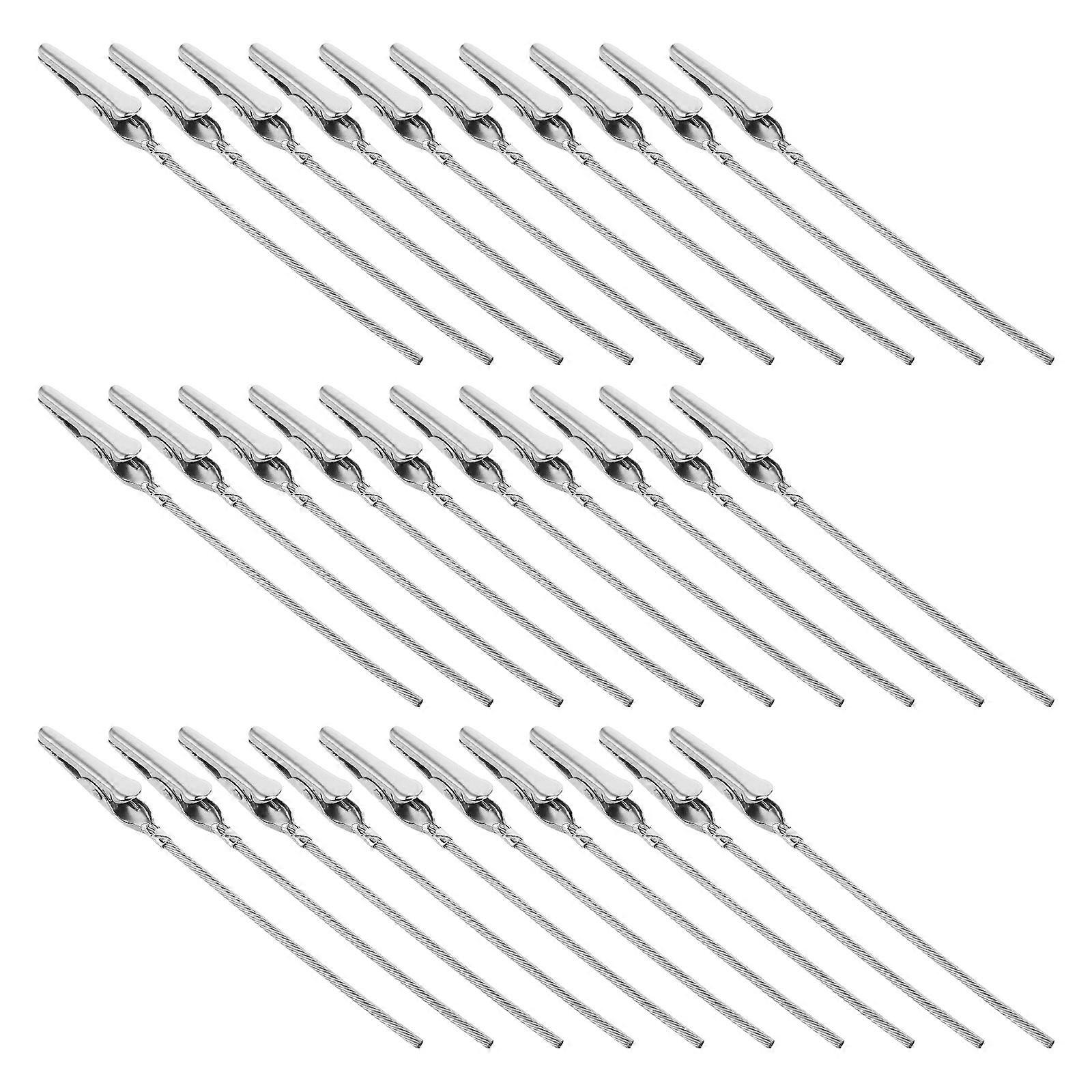 Office Desk Metal Wire Clip Holders for Clipping Use 160Pcs Silver
