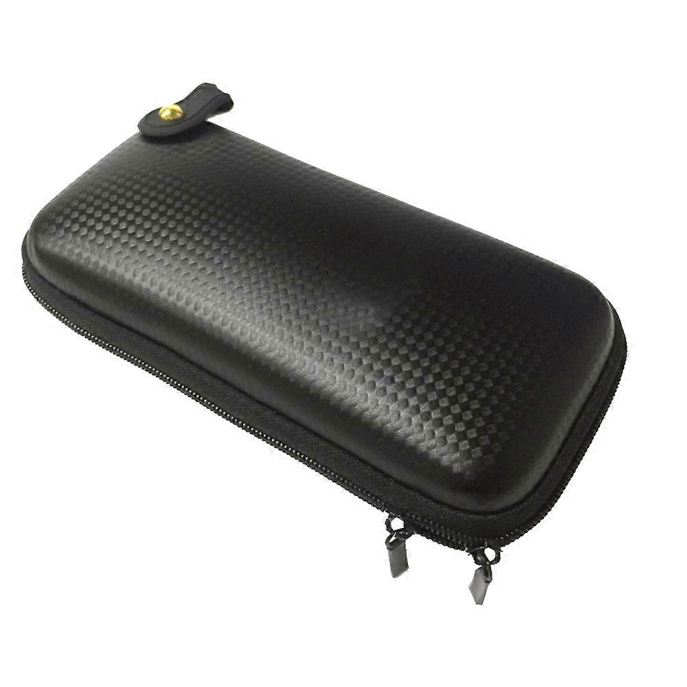 Data Cable Eva Storage Case Headphone Storage Case with 2Pcs Black