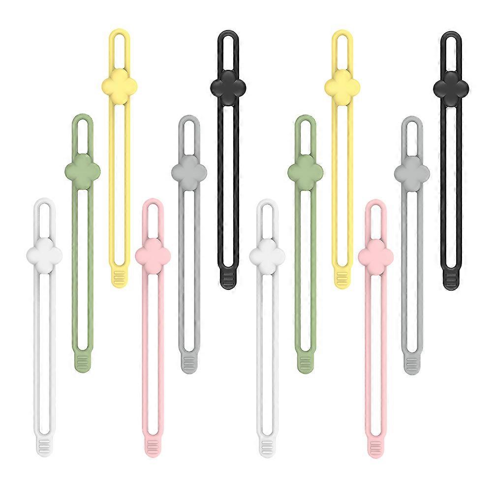 Cable Ties 48 Pcs For Audio Cables And Charging Cords Assorted Color Tangle Prevention Solution