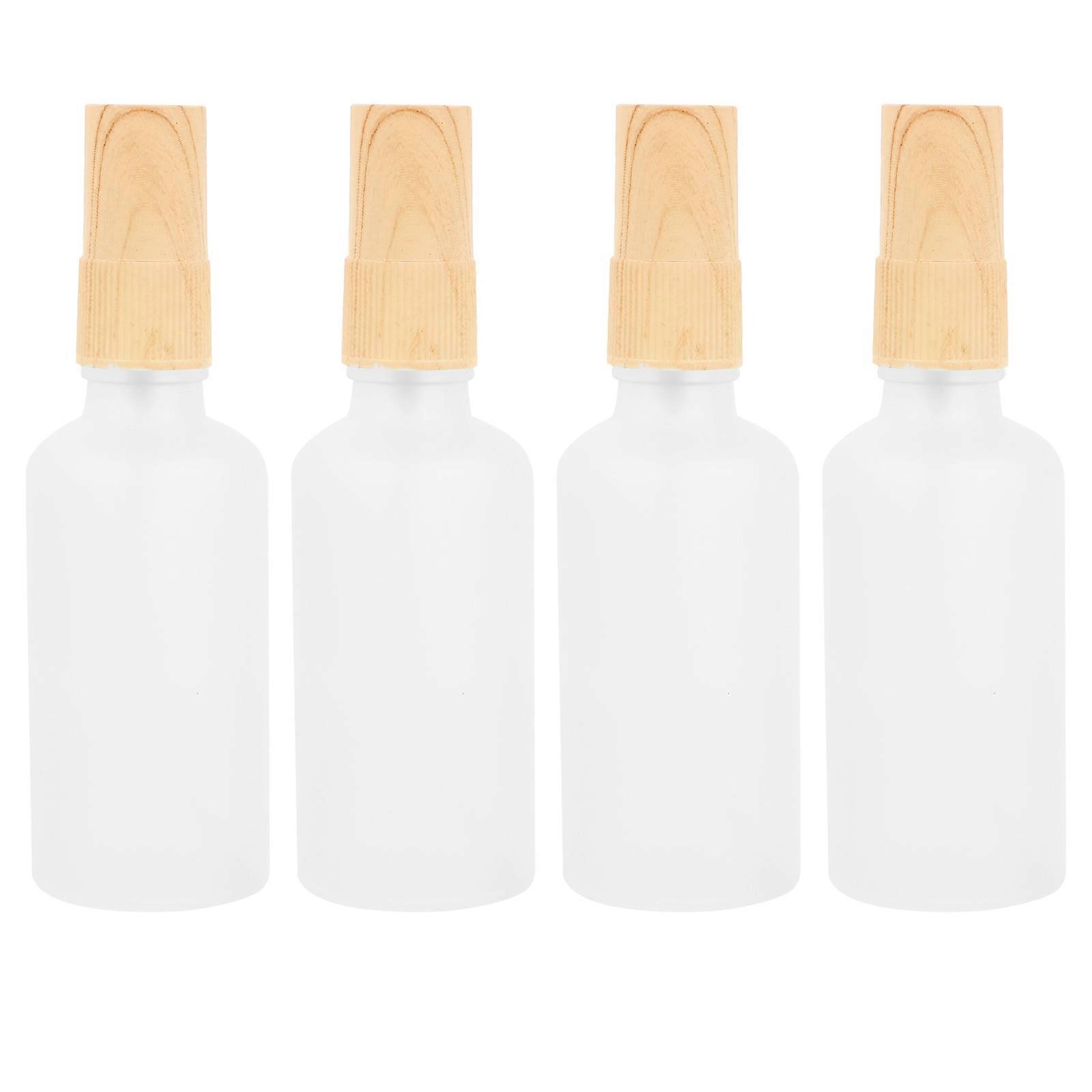 Refillable Lotion Sub Frosted Wood Grain Spray Bottles for Storage 16Pcs