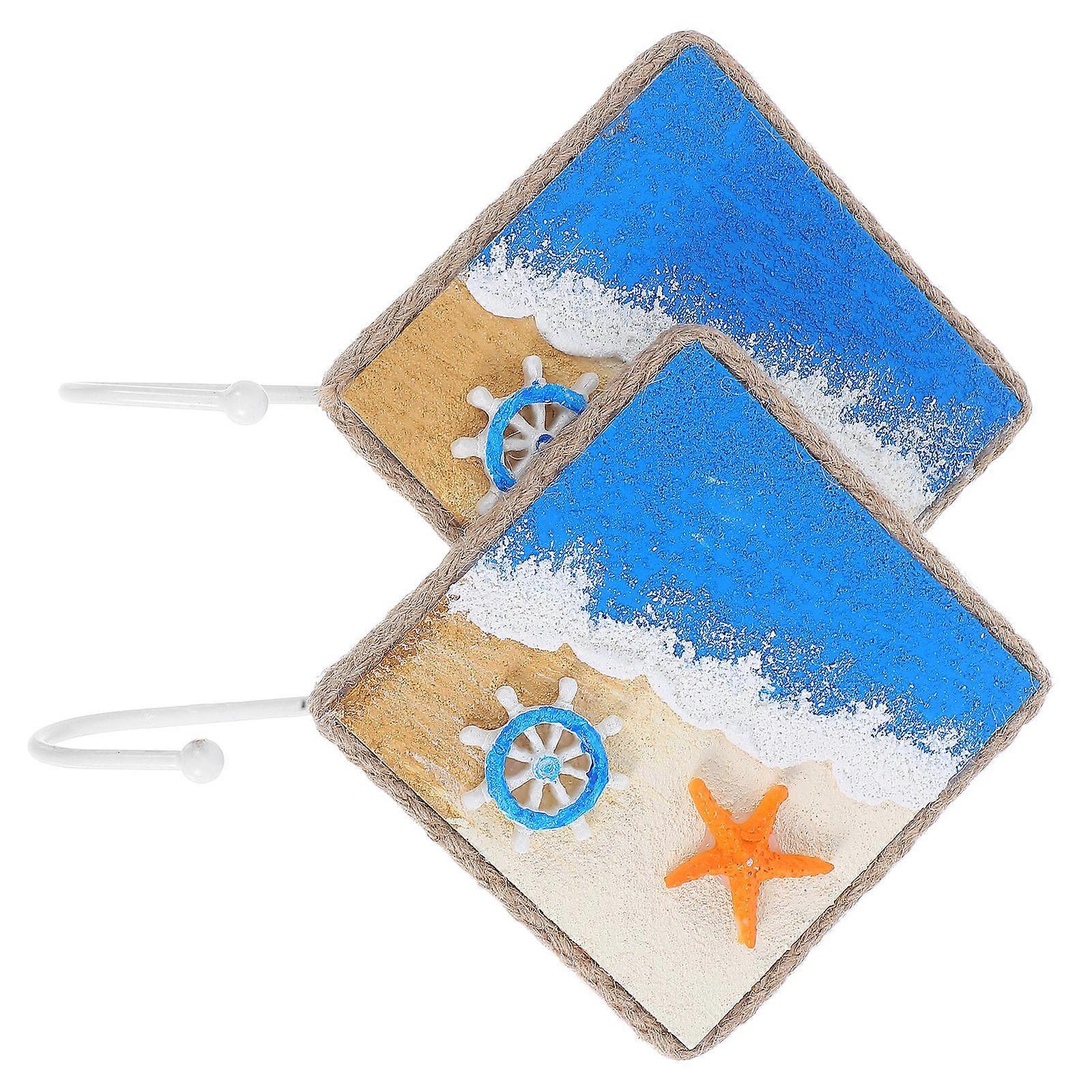 Key Holder Wall Mediterranean Wall Hooks for Hanging 8Pcs