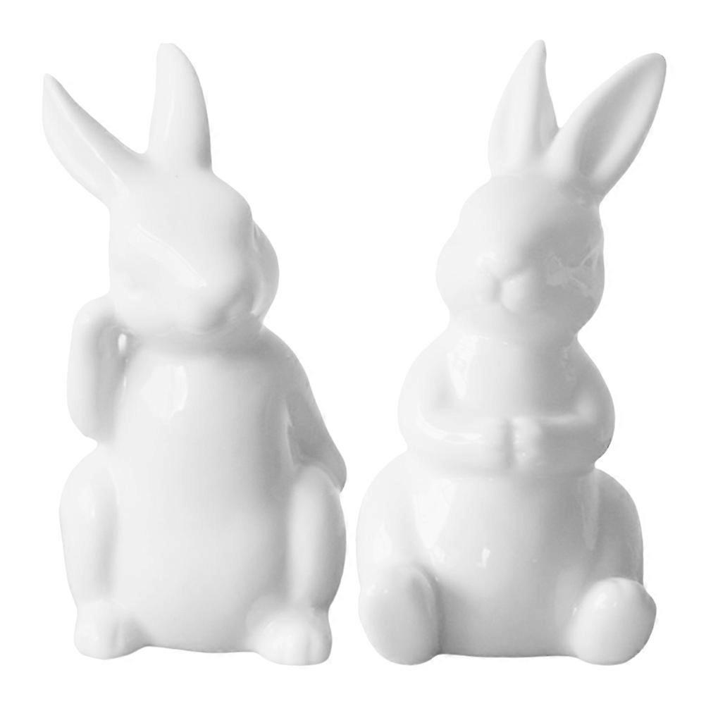 Unique Desktop Rabbit Adornment Easter Rabbit Figurines for Home 6Pcs