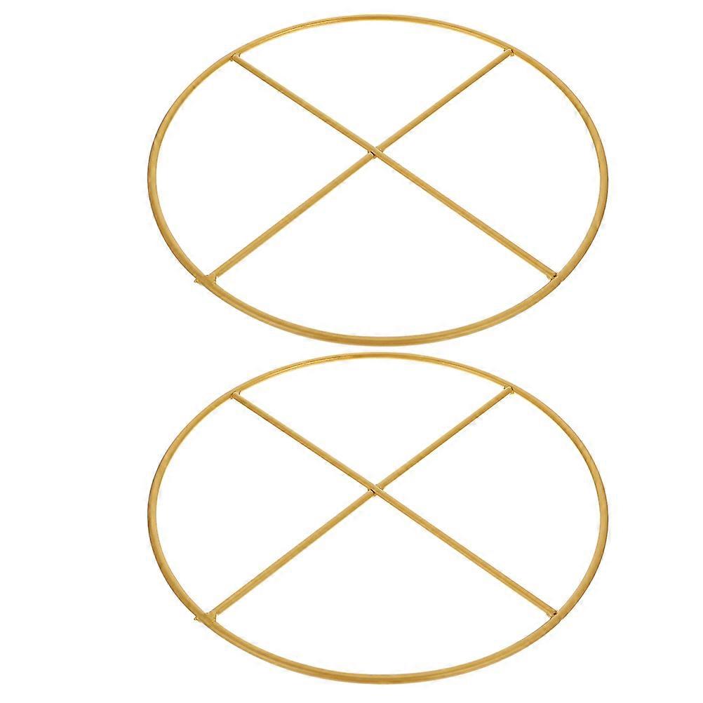 Wreath DIY Iron Rings 4 Pcs Golden Perfect For Art Supplies And DIY Enthusiasts Suitable For Home Decoration Projects